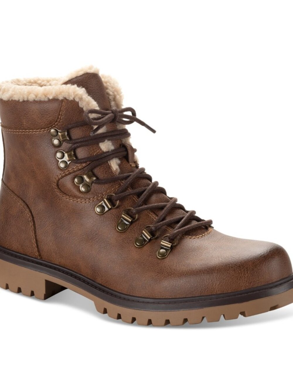 Club Room Men's Kylerr Boots Tan Sm Size 10.5